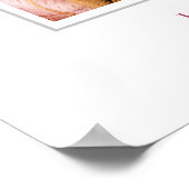 Deep Blush Ribbon Bow Graduation Party Welcome ポスター (角)