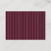Deep Burgundy Ivory QR Code Only Wedding RSVP Card エンクロージャーカード (正面)