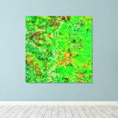 Deep calming Stretched Canvas Print,Smooth color  キャンバスプリント (インサイチュ (ウッドフロア))