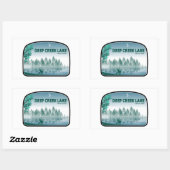 Deep Creek Lake Maryland Deer 長方形シール (シート)