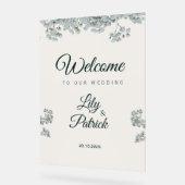 Deep emerald Green baby's breath  アクリルサイン (傾斜)