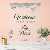 Deep emerald Green baby's breath  アクリルサイン (ウェディング)