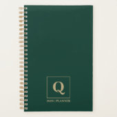 Deep Emerald Personalized Planner プランナー手帳 (正面)