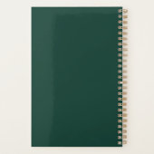 Deep Emerald Personalized Planner プランナー手帳 (裏面)