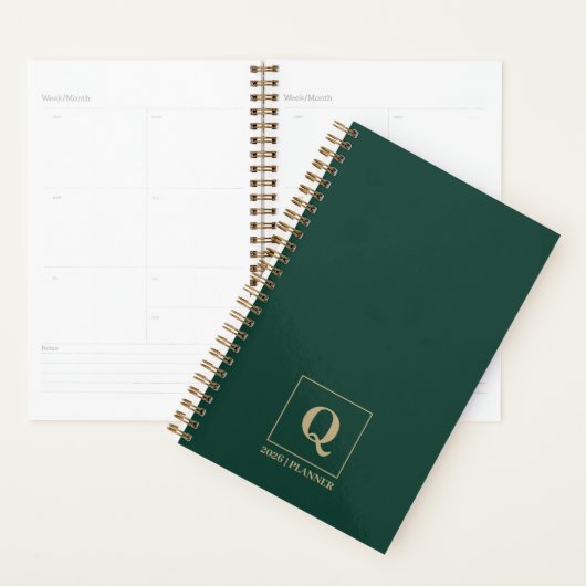 Deep Emerald Personalized Planner プランナー手帳 (ディスプレー)