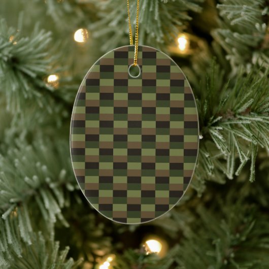 Deep Forest Color Combination セラミックオーナメント (ツリー)