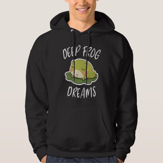 Deep Frog Dreams For A Toad Lover Frog Fans パーカ (正面)