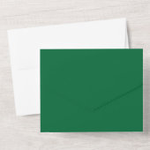 Deep Green All In One Wedding Invitation – Modern オールインワン招待状 (裏面)