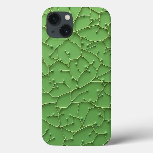 Deep Green Organic Textured iPhone Case Case-Mate iPhoneケース (裏面)