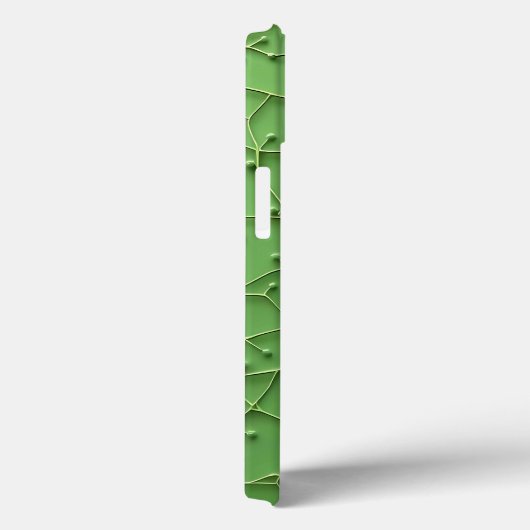 Deep Green Organic Textured iPhone Case Case-Mate iPhoneケース (裏面 / 右)