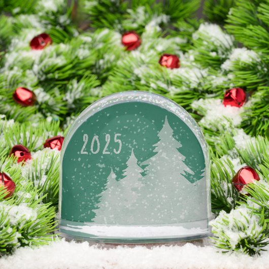 Deep Green & Silver Christmas Trees Photo  (クリスマス)