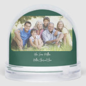 Deep Green & Silver Christmas Trees Photo (裏面)