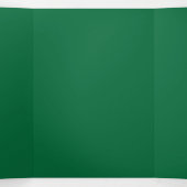 Deep Green Solid Background | Minimalist Design 三つ折り招待状 (内部中)