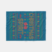 Deep In Christmas Srit Couples Matching Ugly Sweat フリースブランケット (正面(横))