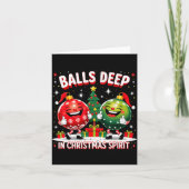 Deep In Christmas Srit Funny Ornament  カード (正面)