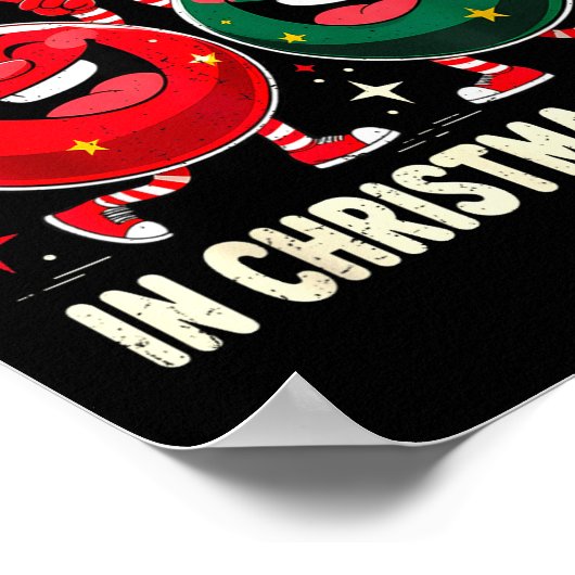 Deep In Christmas Srit Funny Ornament  ポスター (角)