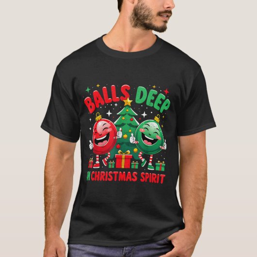Deep In Christmas Srit Funny Ornament  Tシャツ (正面)