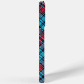 Deep Indigo, Aqua, Red & Shades of Blue Plaid Case-Mate iPhoneケース (裏面 / 右)