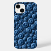 Deep Indigo Spiral iPhone Case Modern Design Case-Mate iPhoneケース (裏面)
