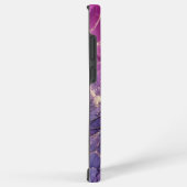 Deep Magenta & Gold Alcohol Ink Samsung Case Galaxyケース (右側面)