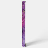 Deep Magenta & Gold Alcohol Ink Samsung Case Galaxyケース (左側面)