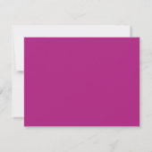 Deep Magenta Modern Wavy Border Note Card 招待状 (裏面)