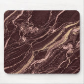 Deep Marble Red Contemporary Aesthetic Look マウスパッド (正面)