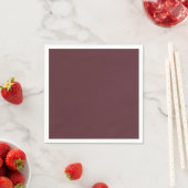 Deep Maroon Solid Color スタンダードカクテルナプキン (インサイチュ)