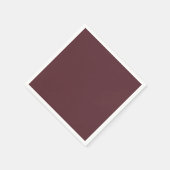 Deep Maroon Solid Color スタンダードカクテルナプキン (角)