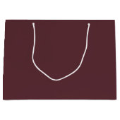 Deep Maroon Solid Color ラージペーパーバッグ (正面)