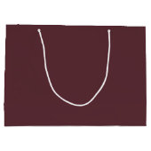 Deep Maroon Solid Color ラージペーパーバッグ (裏面)