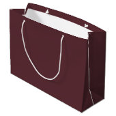 Deep Maroon Solid Color ラージペーパーバッグ (裏面アングル)