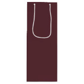 Deep Maroon Solid Color ワインギフトバッグ (正面)