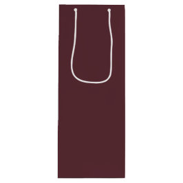 Deep Maroon Solid Color ワインギフトバッグ