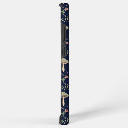 Deep Navy Fungi Seamless Pattern Moody Samsung Galaxyケース (右側面)