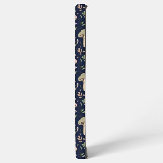 Deep Navy Fungi Seamless Pattern Moody Samsung Galaxyケース (左側面)