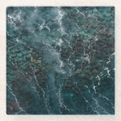 Deep Ocean Rock Texture ガラスコースター (正面)