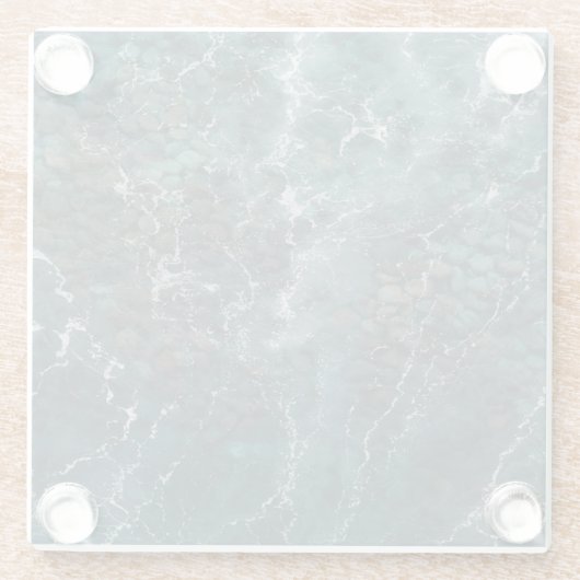 Deep Ocean Rock Texture ガラスコースター (裏面)