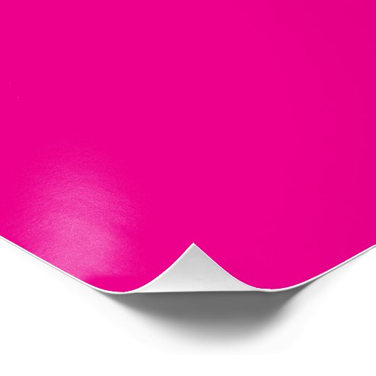 Deep Pink Bold Modern Minimalist Art Poster ポスター (コーナー)