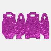 Deep Pink Glam Faux Glitter Pattern フェイバーボックス (見開き)