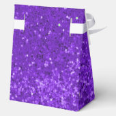 Deep Pink Glam Faux Glitter Pattern Favor Boxes フェイバーボックス (裏面)