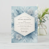 Deep Plum Peony Romance Wedding 招待状 (スタンド正面)