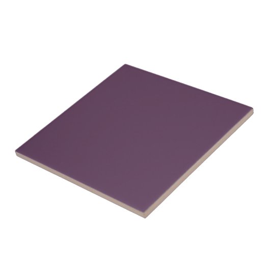 Deep Plum Solid Color  タイル (側面)
