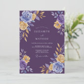 Deep Purple Refined Regal Wedding 招待状 (スタンド正面)