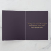 Deep Purple Strokes-New Year's Card カード (内部)