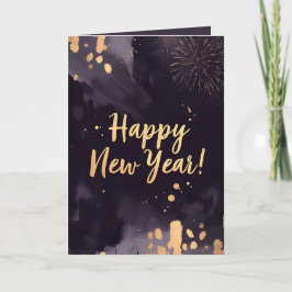 Deep Purple Strokes-New Year's Card シーズンカード