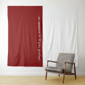 Deep Red and Classic White Elegant タペストリー (インサイチュ(横))