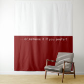 Deep Red and Classic White Elegant タペストリー (インサイチュ)