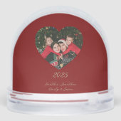 Deep Red and Gold Peace & Love Photo Christmas (裏面)