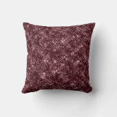 Deep Red Burgundy Floral Christmas クッション (裏面)